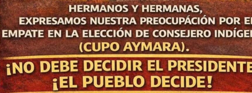 Lee más sobre el artículo ACTUALIZAR LA LEY INDIGENA! No debe decidir el Presidente, el Pueblo decide!